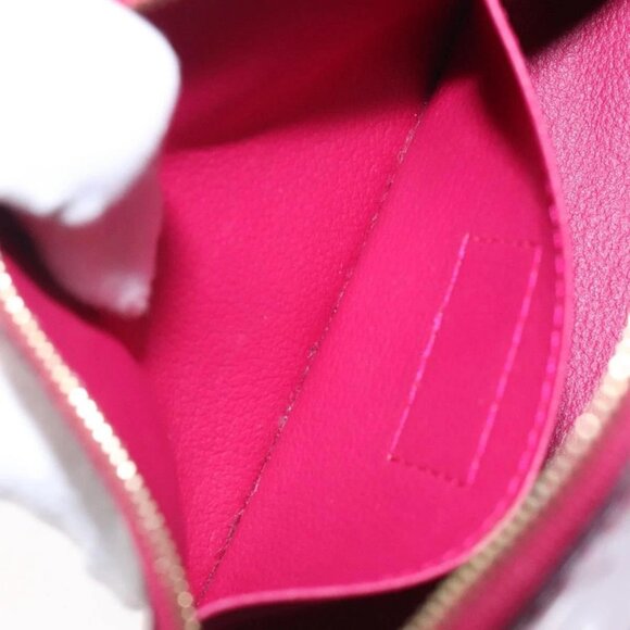 LOUIS VUITTON Monogram Vernis Pochette Cosmetic Rose Indian M90009 Auth 134589 - Picture 11 of 16